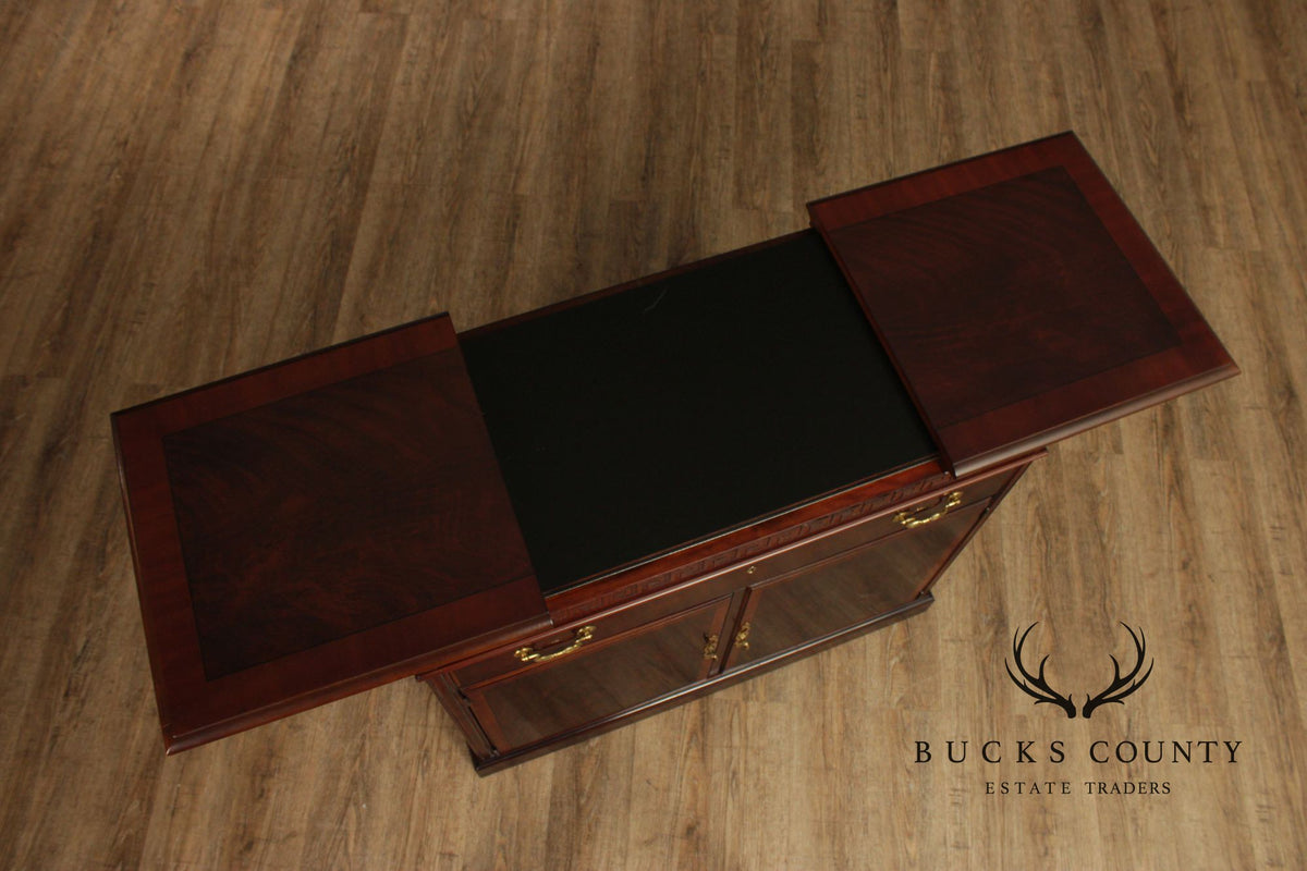Drexel Mahogany Expandable Server Cabinet