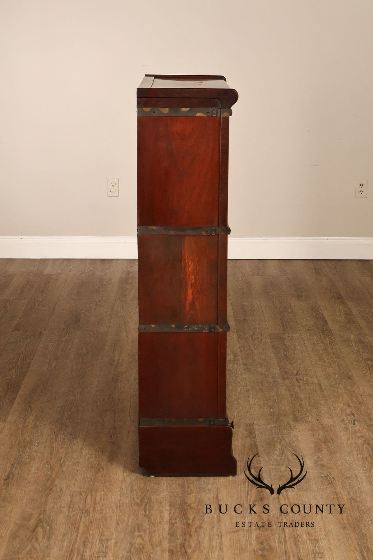 Globe Wernicke Mahogany Three-Section Barrister Bookcase