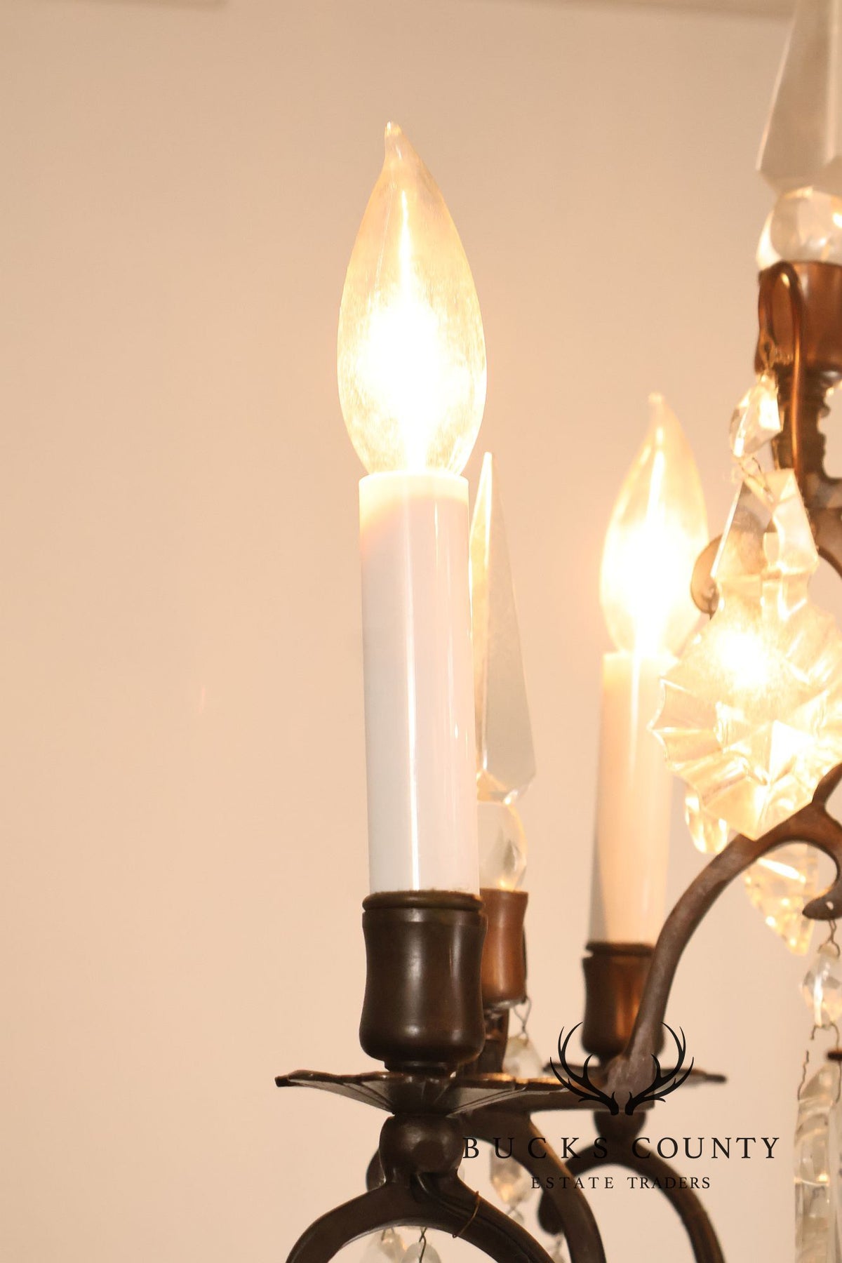Versailles Style Crystal And Bronze Chandelier