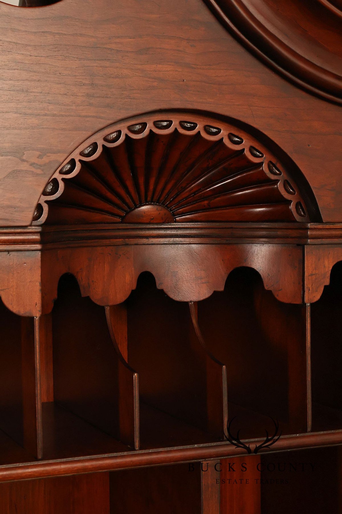 Wright Table Company New England Cherry Secretary Desk Bookcase