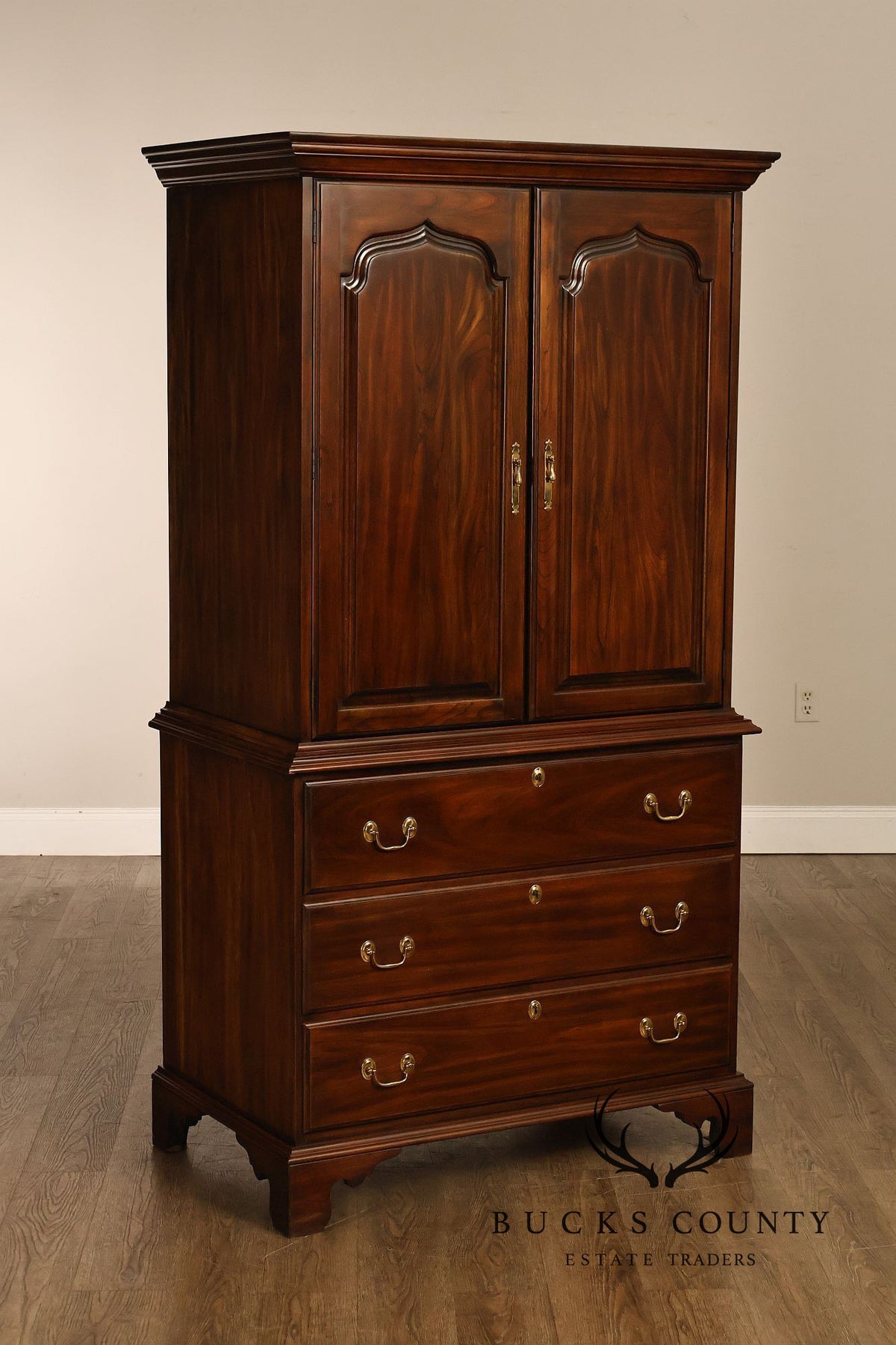 Harden Chippendale Style Cherry Armoire