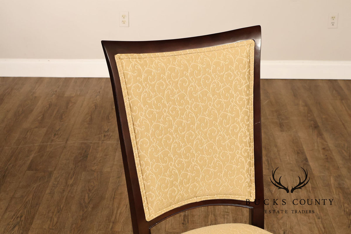 Thomasville Transitional Set of Eight Mahogany Dining Chairs
