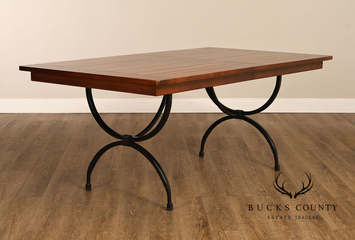 Charleston Forge Wrought Iron Expandable Dining Table