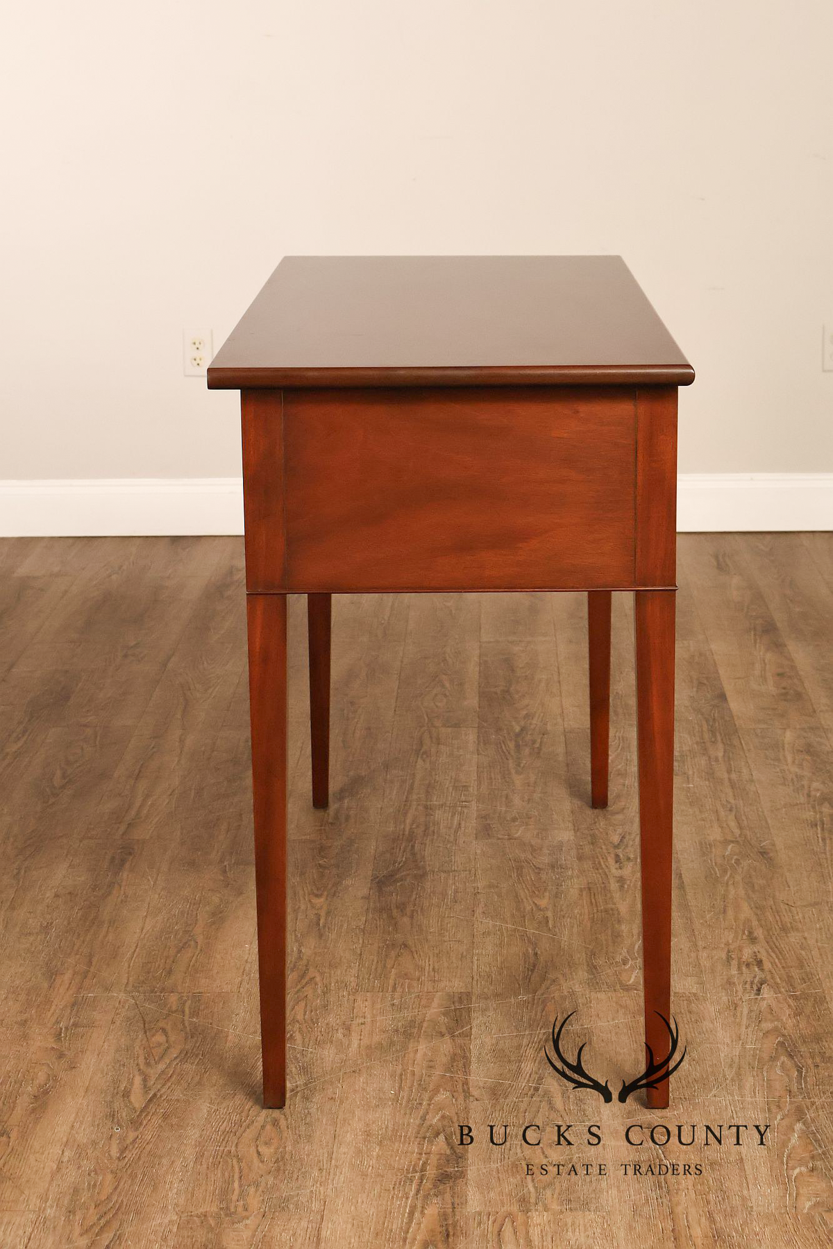 Kittinger Williamsburg Adaptation Mahogany Two Drawer Console Table