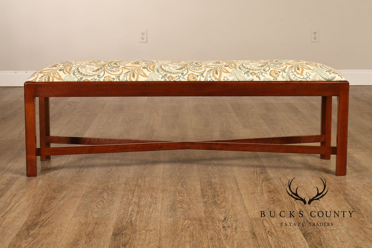 Chippendale Style Mahogany Window Bench