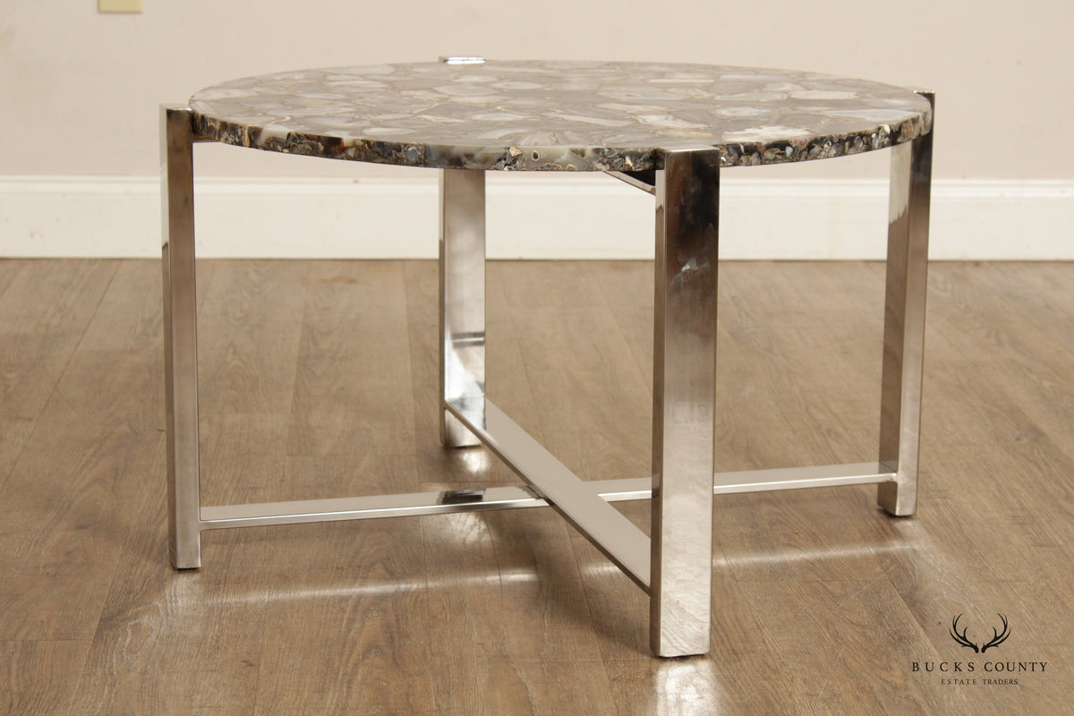 Contemporary Agate Slice Coffee Table