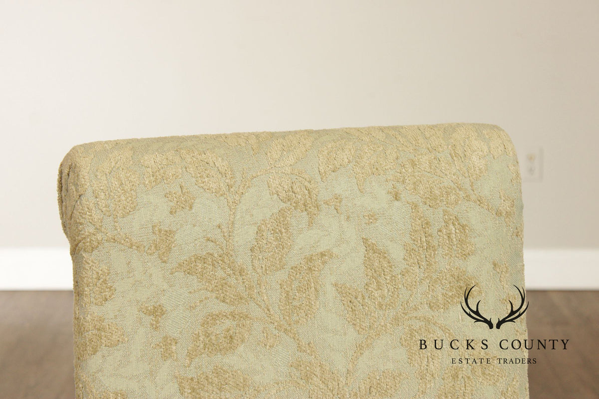 Pair of Upholstered Slipper Dining Side Chairs