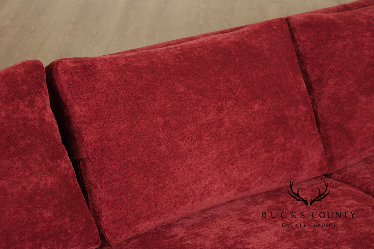 Edward Wormley Attributed Mid-Century Modern Three Cushion Sofa