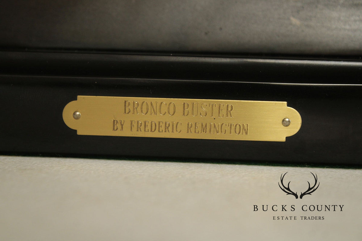 Frederic Remington Bronze Statue, 'Bronco Buster'