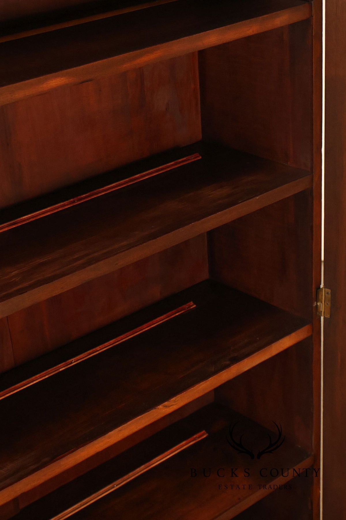 Antique Victorian Two-Door Bookcase Display Cabinet