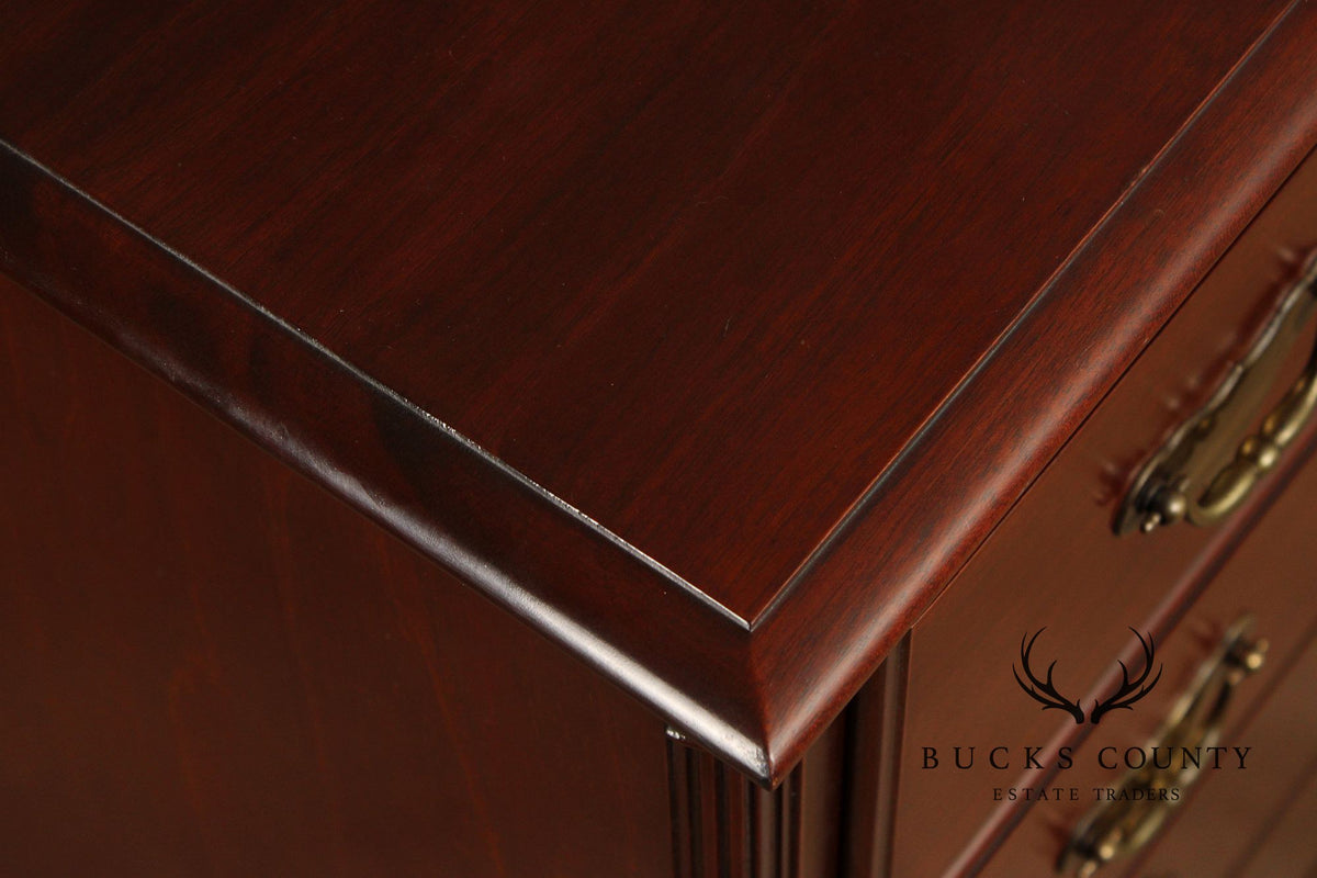 Norris Furniture Chippendale Style Mahogany Tall Chest