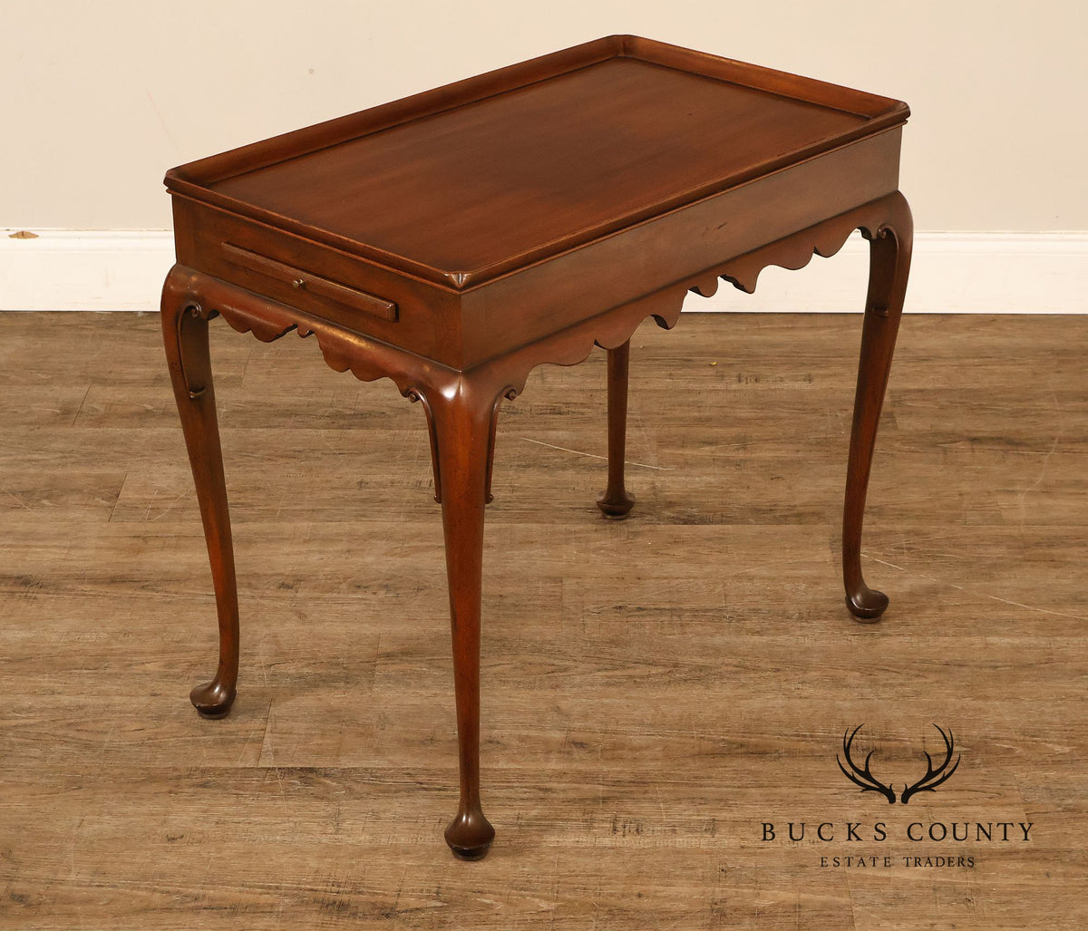 Kittinger Colonial Williamsburg Mahogany Queen Anne Tea Table