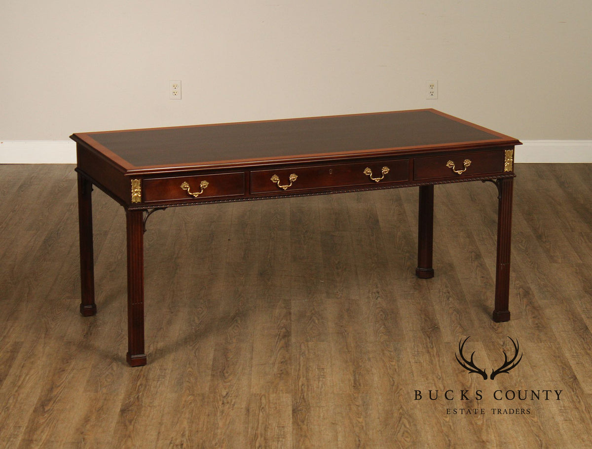 Stickley Georgian Style Banded Mahogany Writing Desk