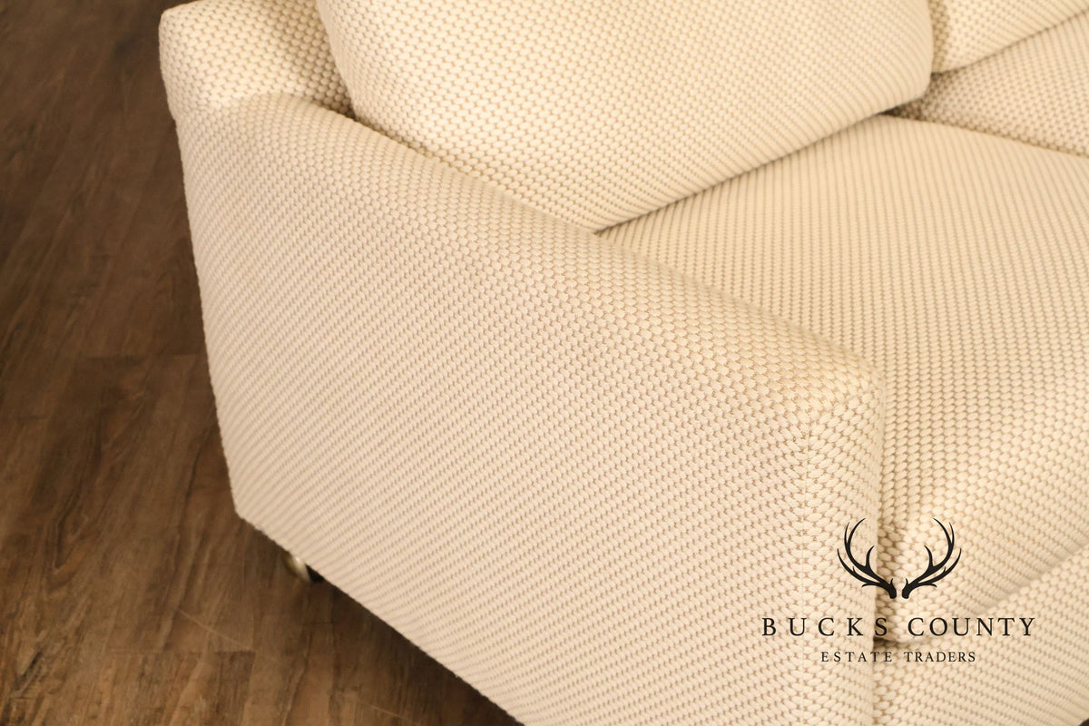 1970's Modern Upholstered Pair Of Loveseats