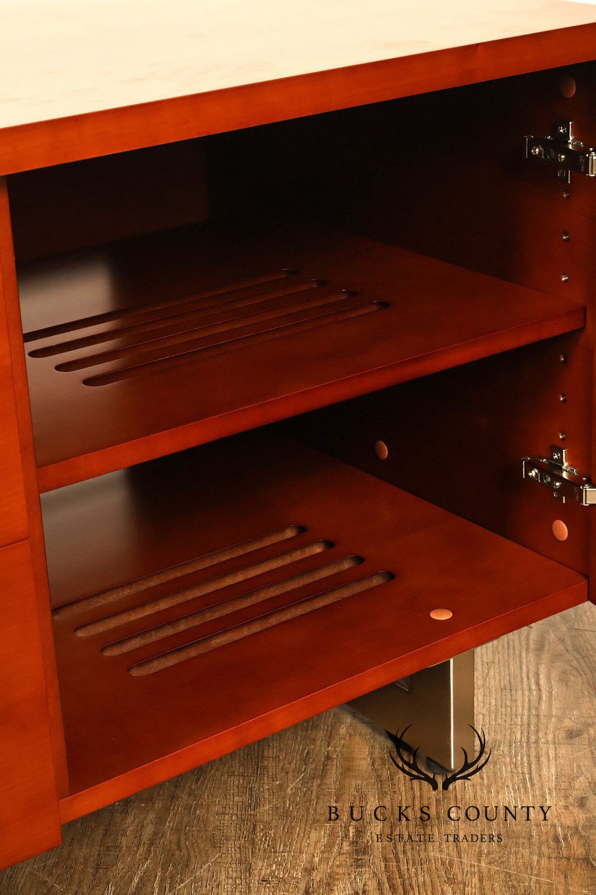 BDI Contemporary Cherry Finish TV Media Console