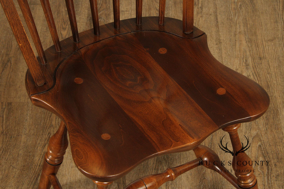 Frederick Duckloe Colonial Revival Style Pair of Windsor Side Chairs