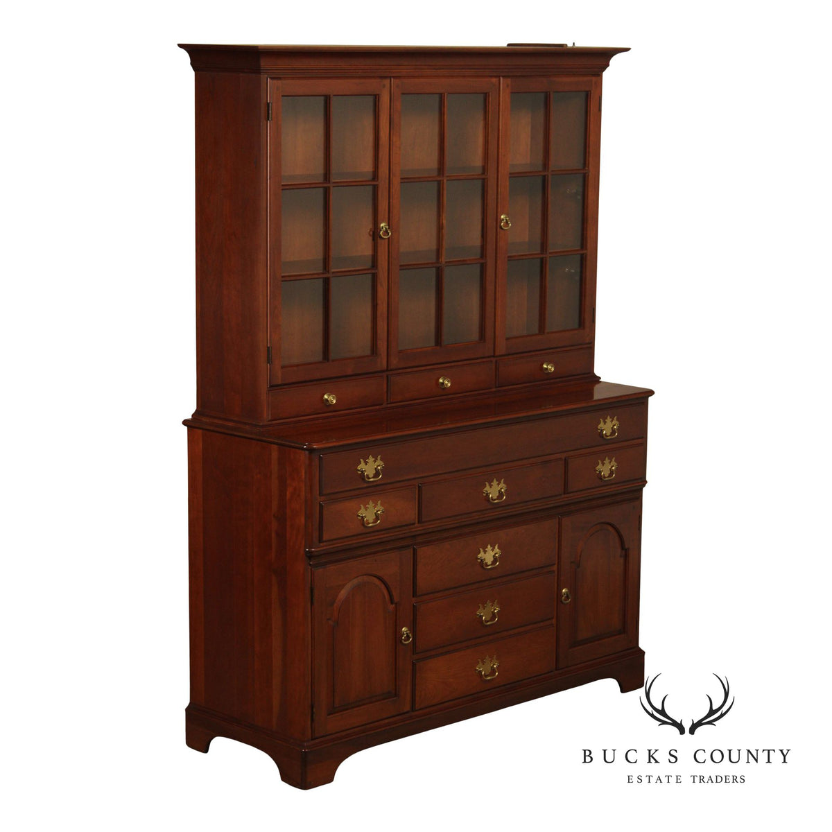 Pennsylvania House Cherry Chippendale Style China Cabinet