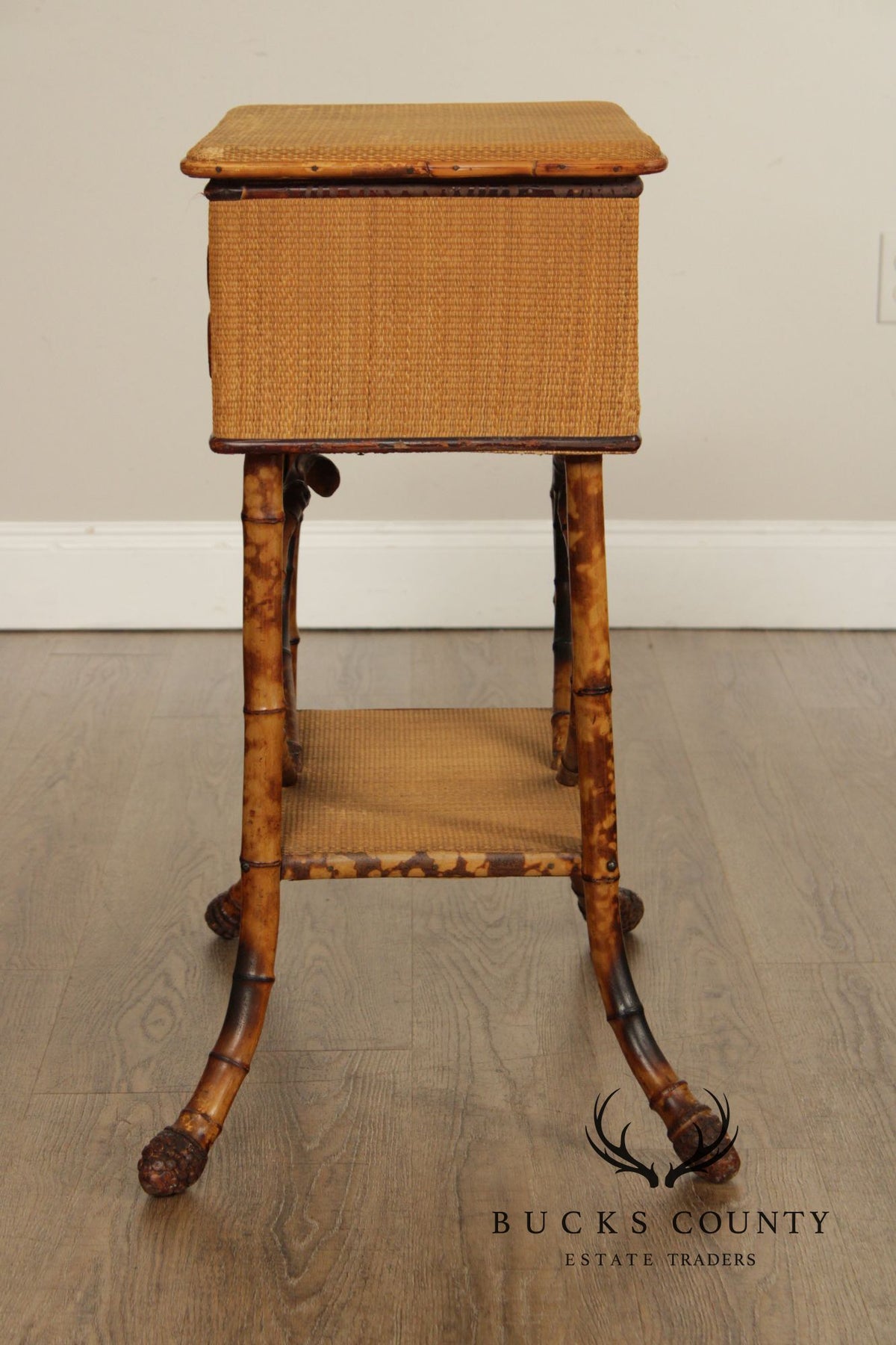 Vintage English Bamboo Sewing Stand