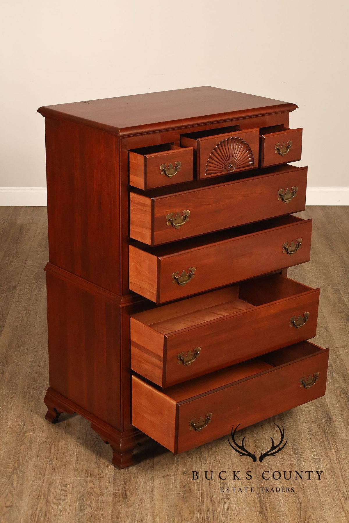 Kling Furniture Co. Traditional Cherry Highboy Chest Of Drawers