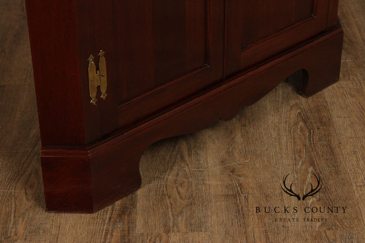 Craftique Chippendale Style Mahogany Corner Cabinet