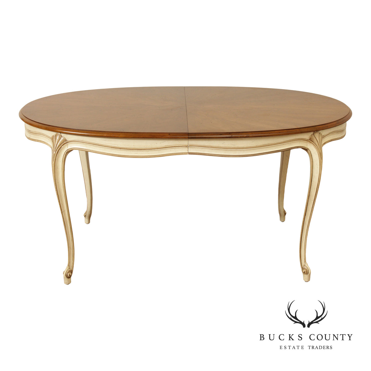 Henredon French Provincial Style Expandable Dining Table