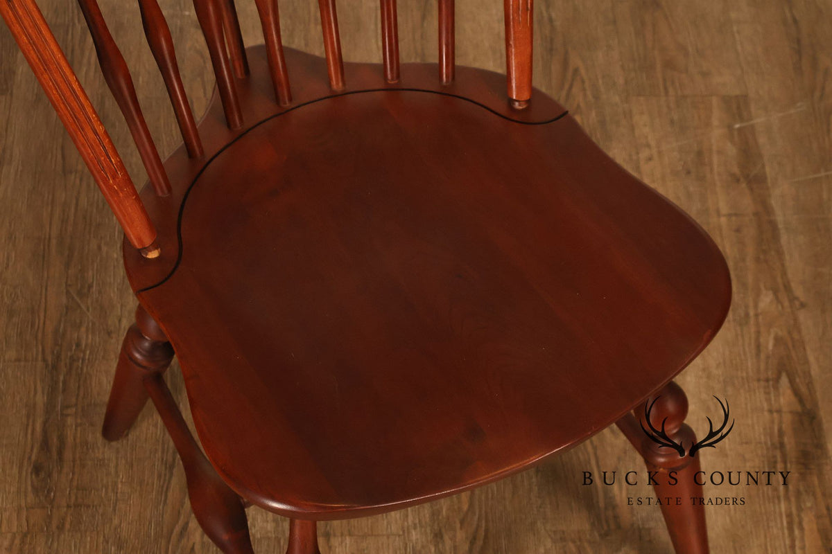 Knob Creek Set Of Three Windsor Fan Back Dining Chairs