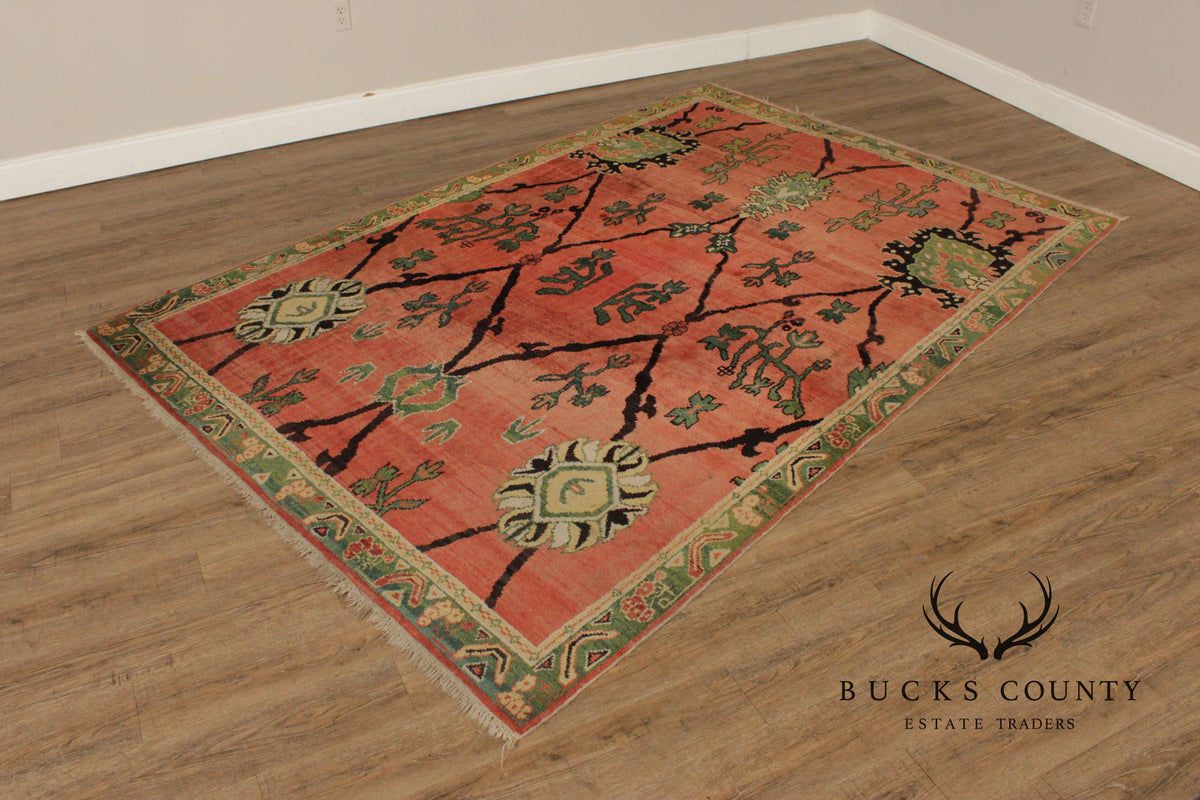 Khotan Style Hand Knotted Wool Area Rug 6'x 9'