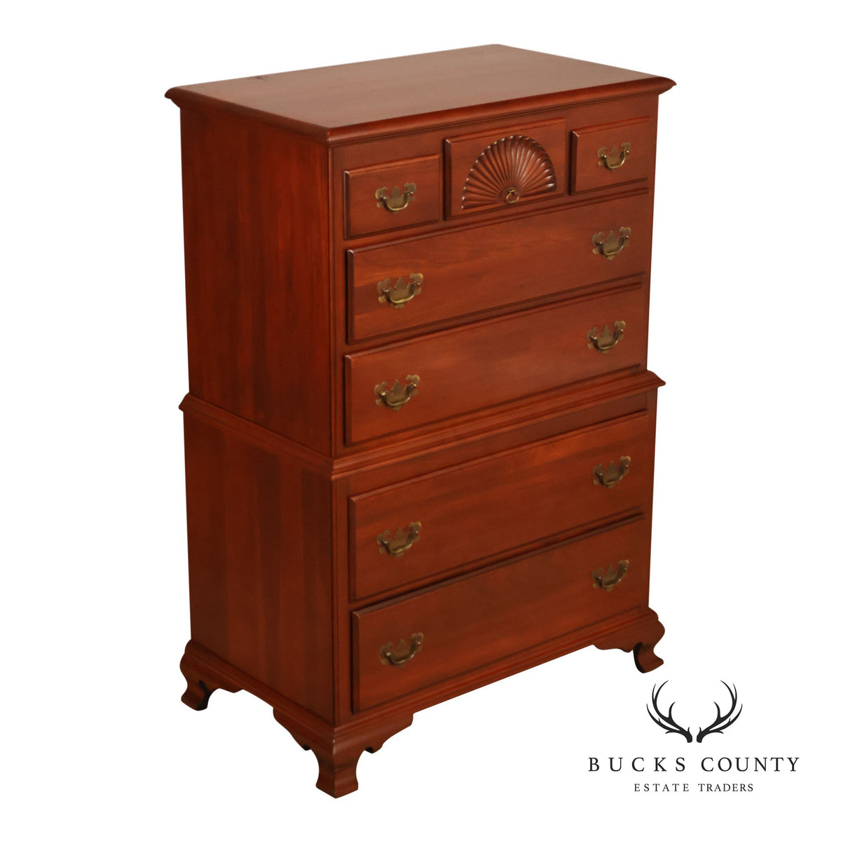 Kling Furniture Co. Traditional Cherry Highboy Chest Of Drawers