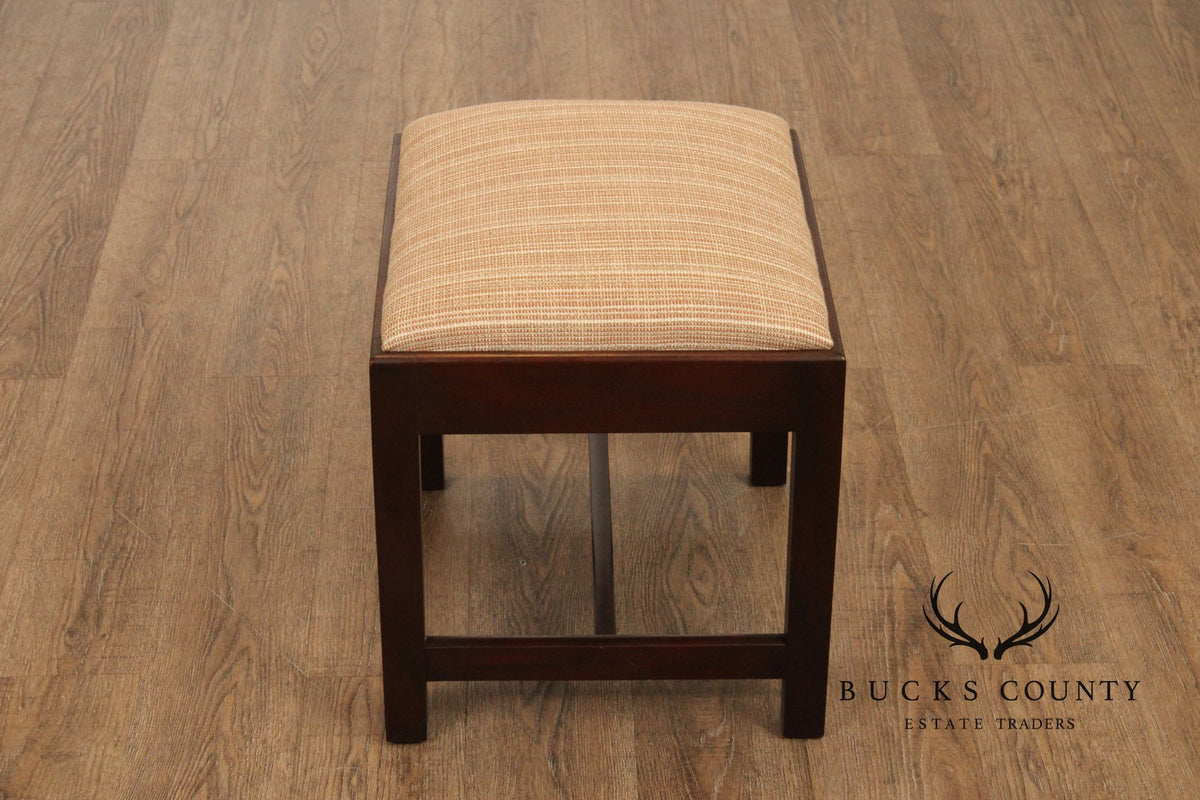Kittinger Williamsburg Adaptation Chippendale Style Mahogany Bench