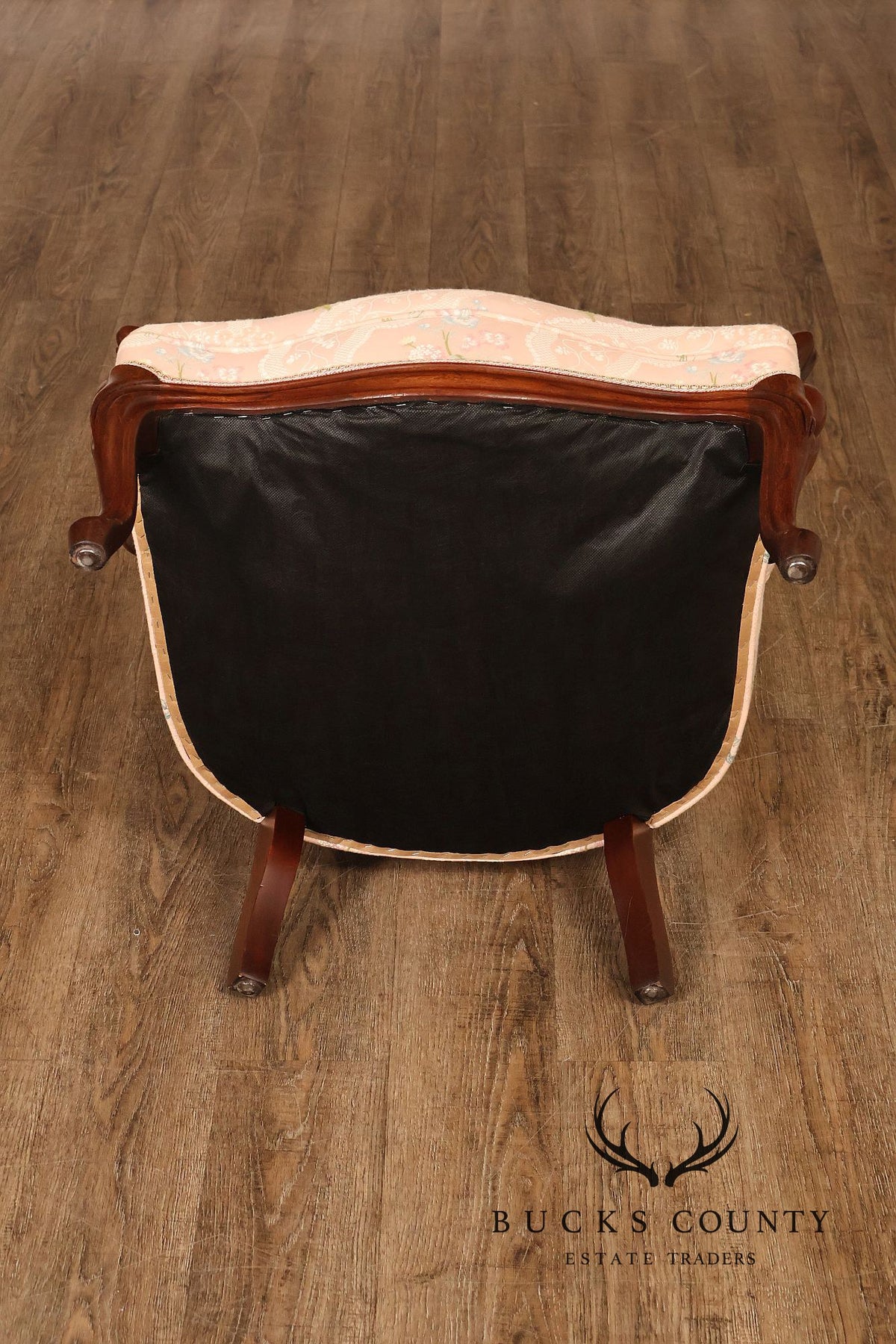 Antique Victorian Walnut Pair Of His And Hers Parlor Armchairs