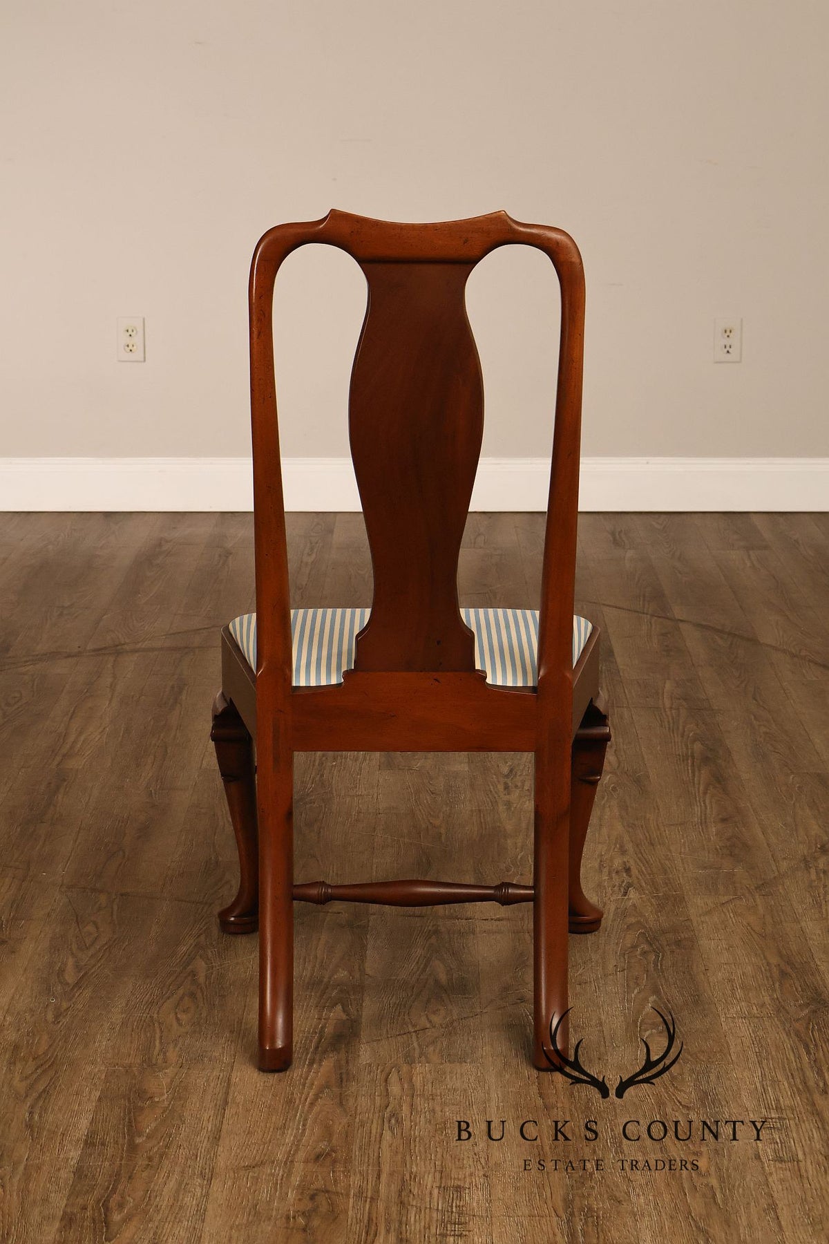 Kittinger Colonial Williamsburg Queen Anne Style Set Of Six Mahogany Dining Chairs
