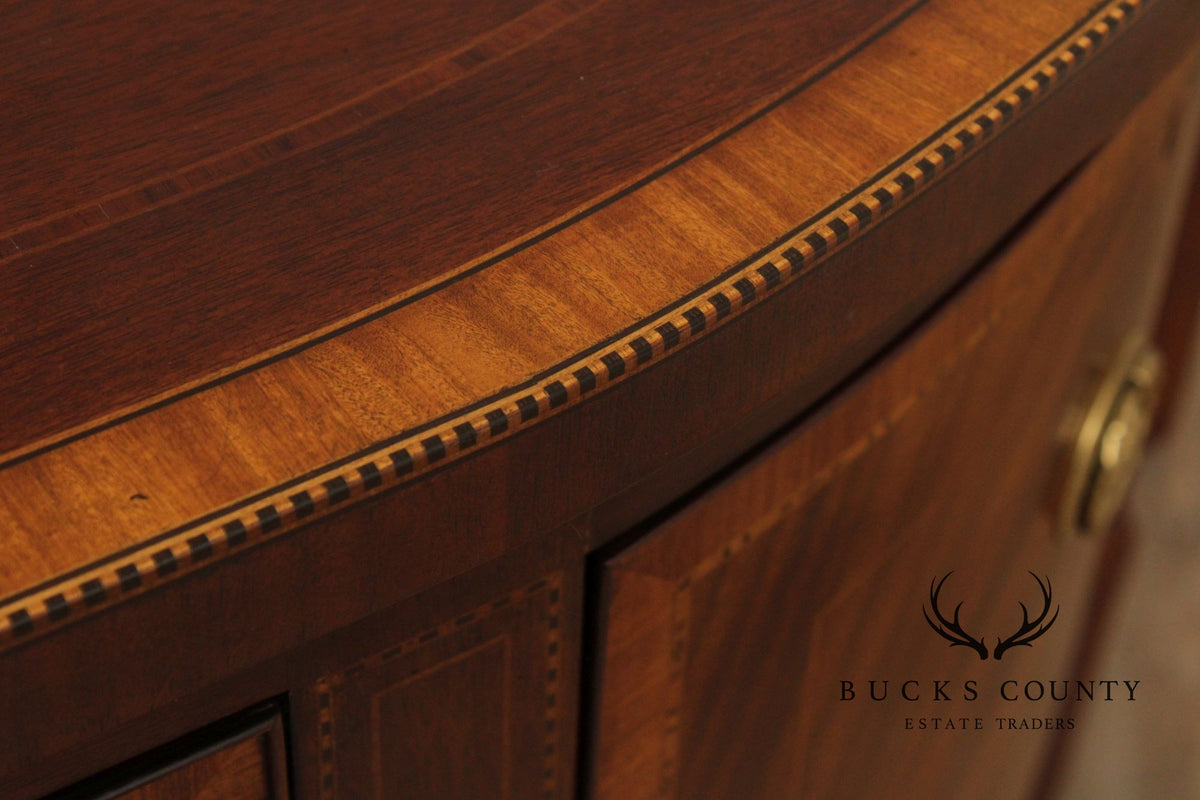 Baker Stately Homes Collection Bowfront Mahogany Sideboard