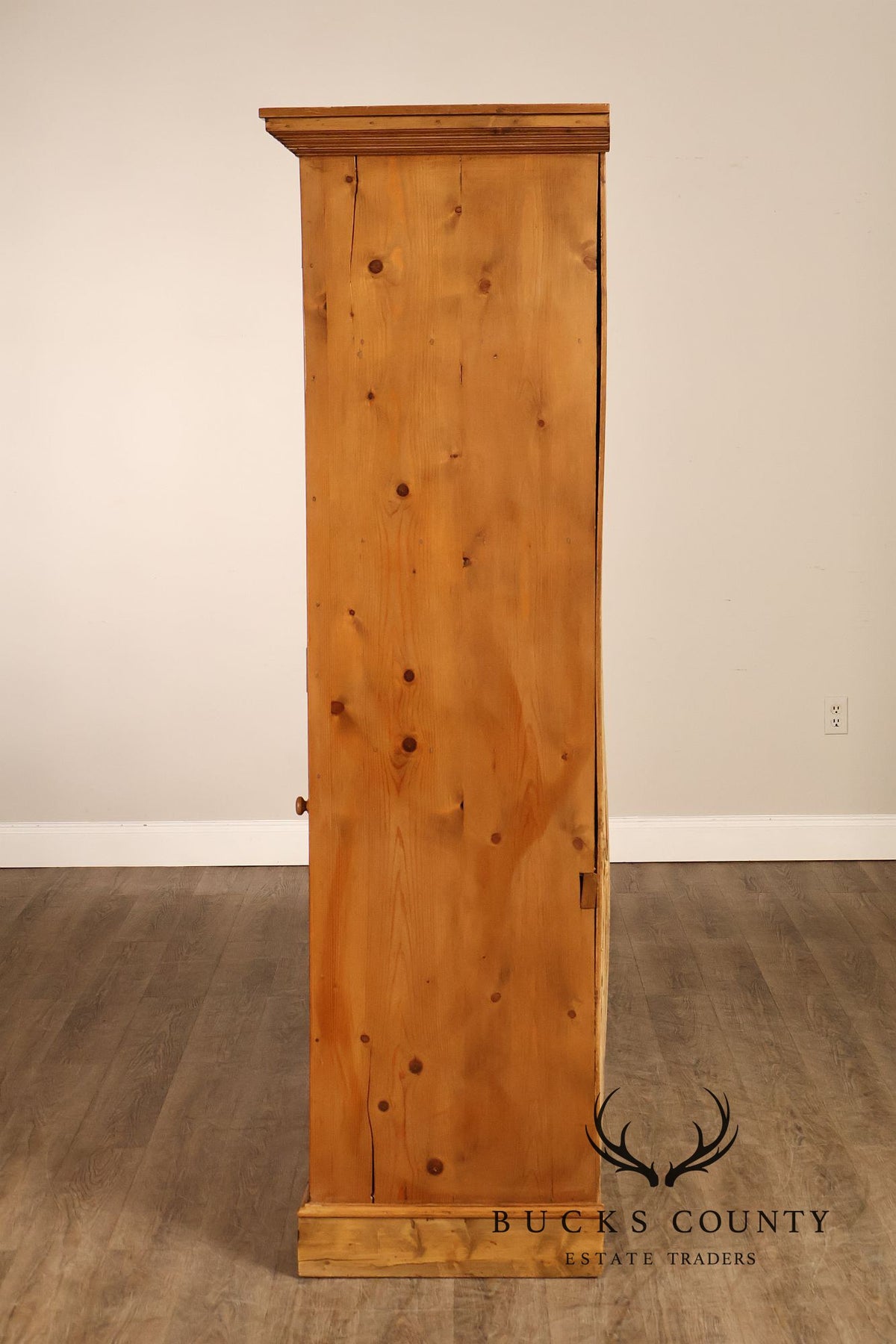 Pine Country Style Armoire Cabinet With Drawers