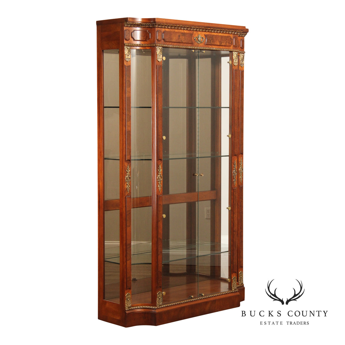 Henredon 'Grand Provenance' Walnut Display Cabinet