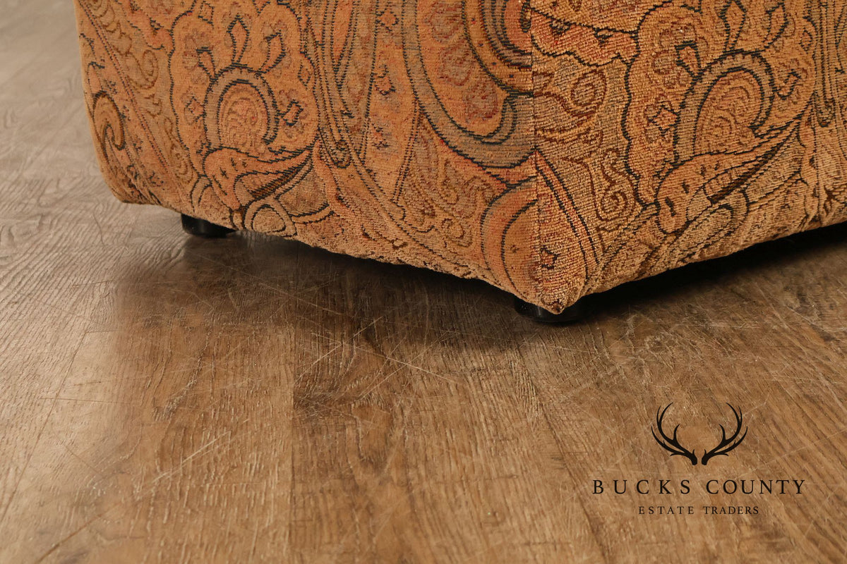 Paisley Upholstered Ottoman