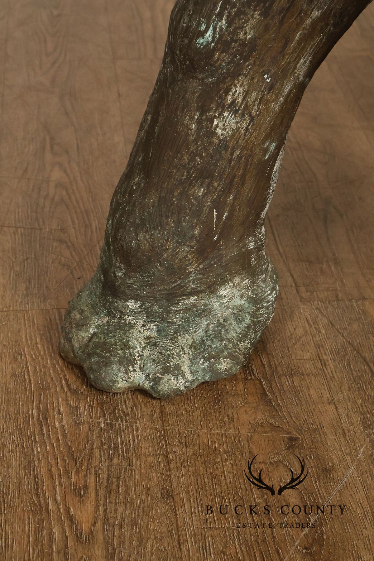 Monumental Cast Bronze Raised Trunk Elephant Garden Statue