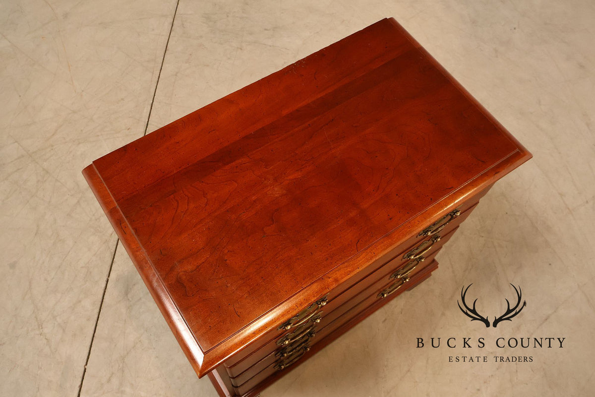 Traditional Pair Of Cherry Four Drawer Bachelor’s Chests