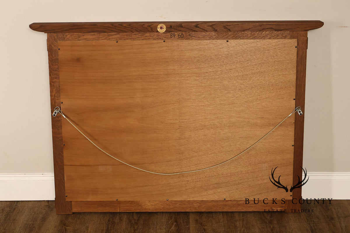 Stickley Mission Collection Oak Wall Mirror