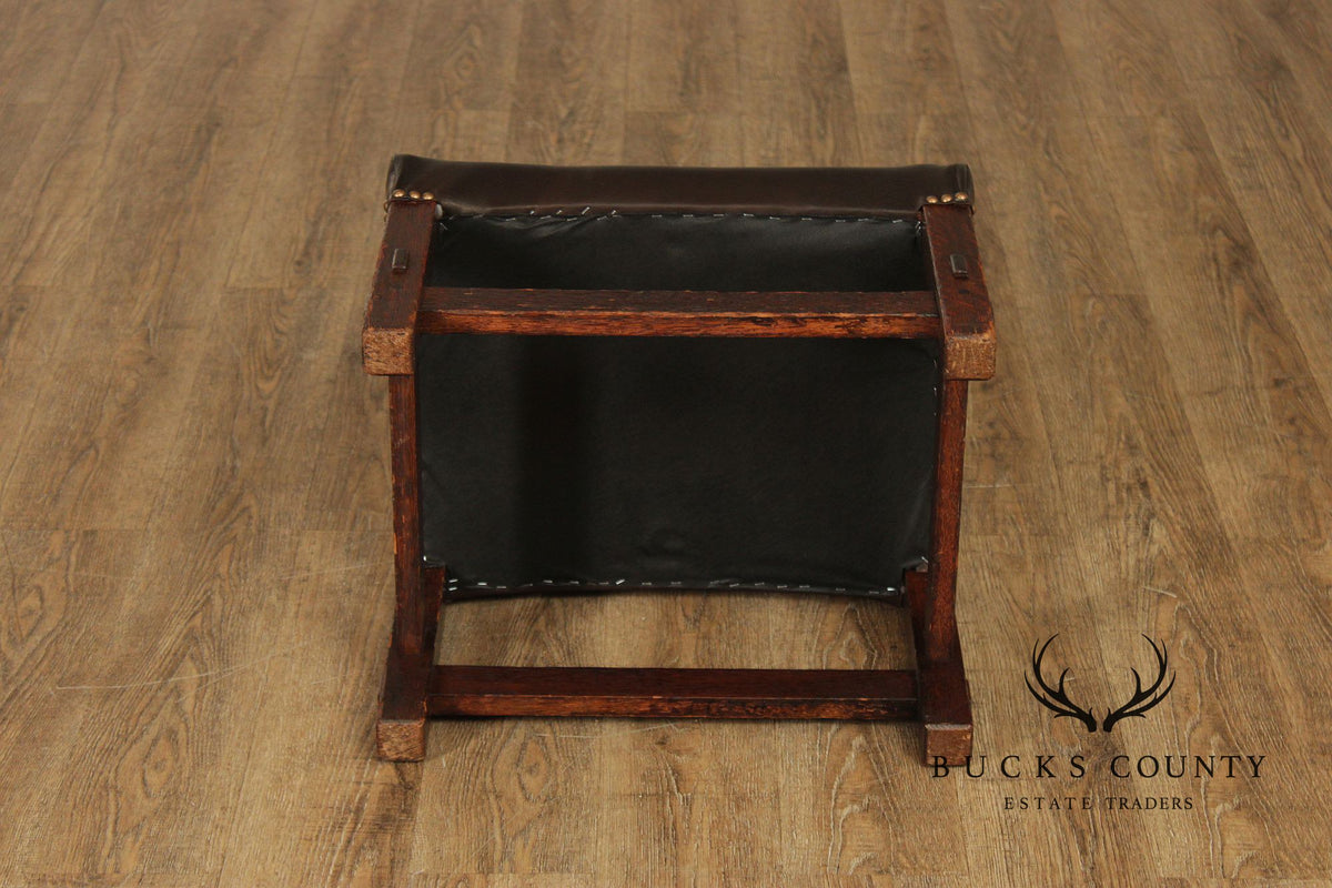 Antique Mission Oak Footstool
