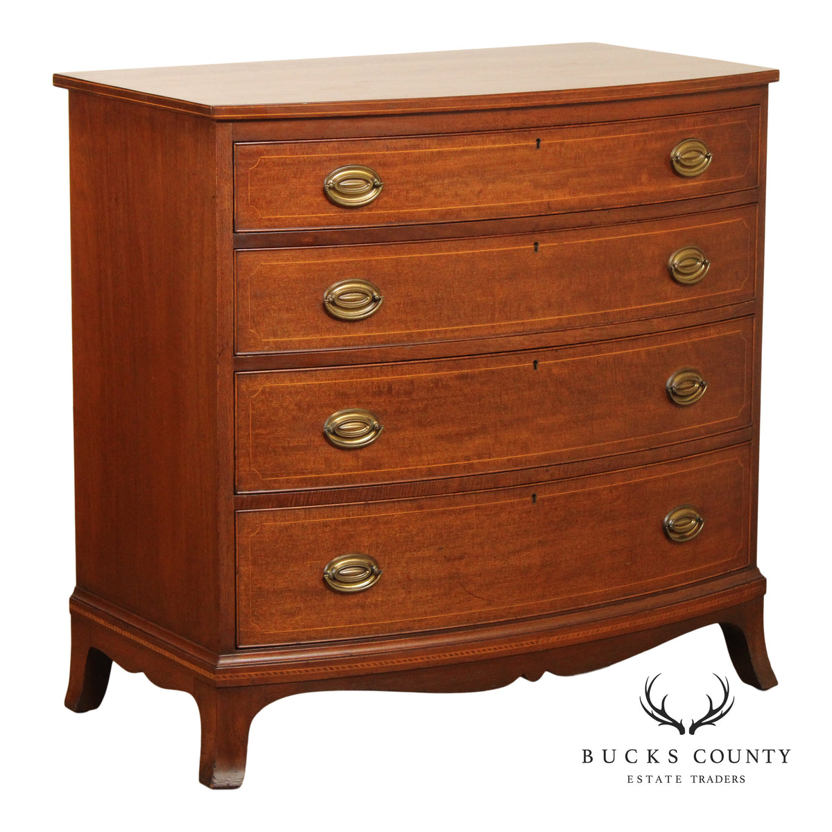 Biggs Hepplewhite Style Mahogany Chest of Drawers