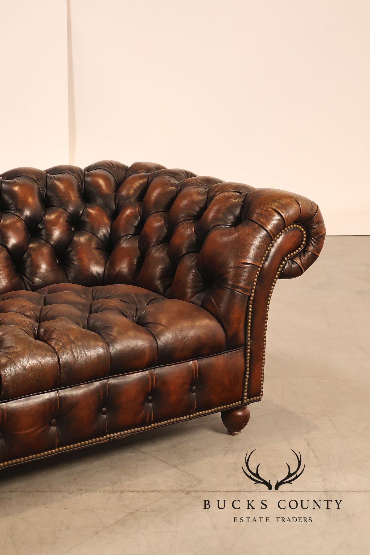 Hancock & Moore Leather Chesterfield Sofa