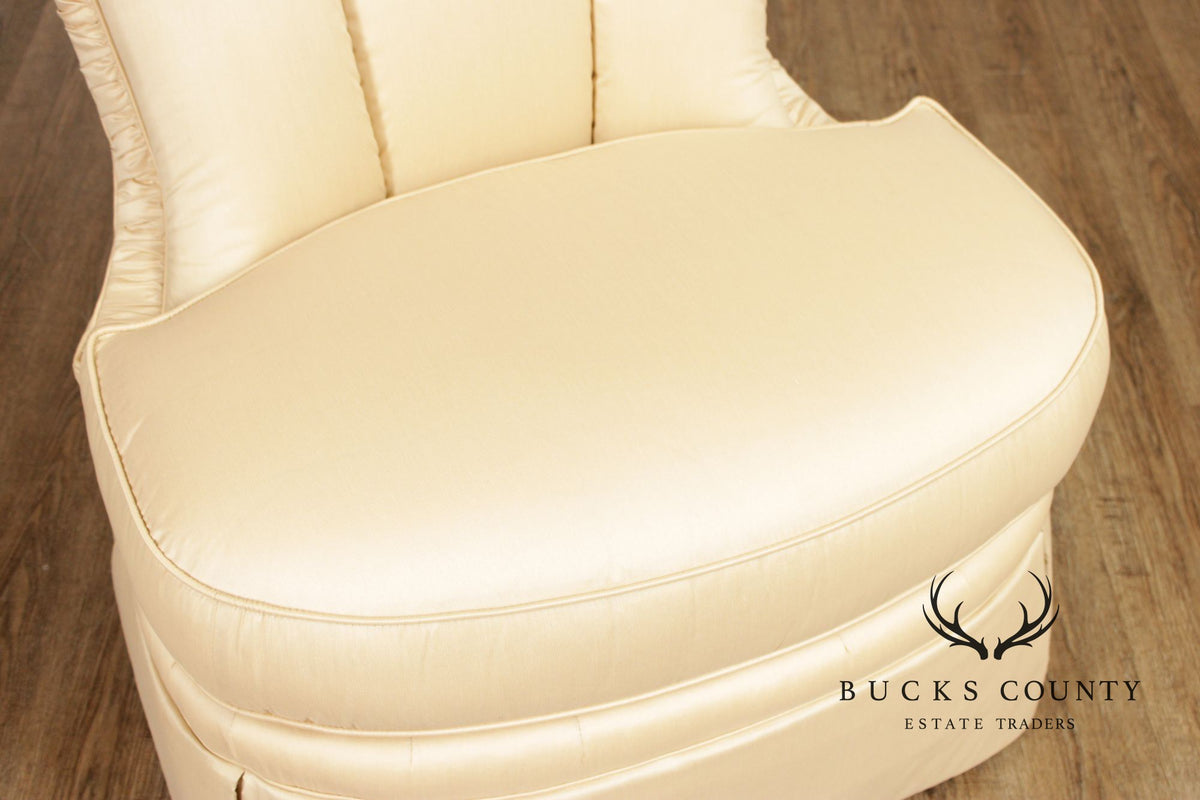 Century Furniture Pair of Upholstered Slipper Chairs