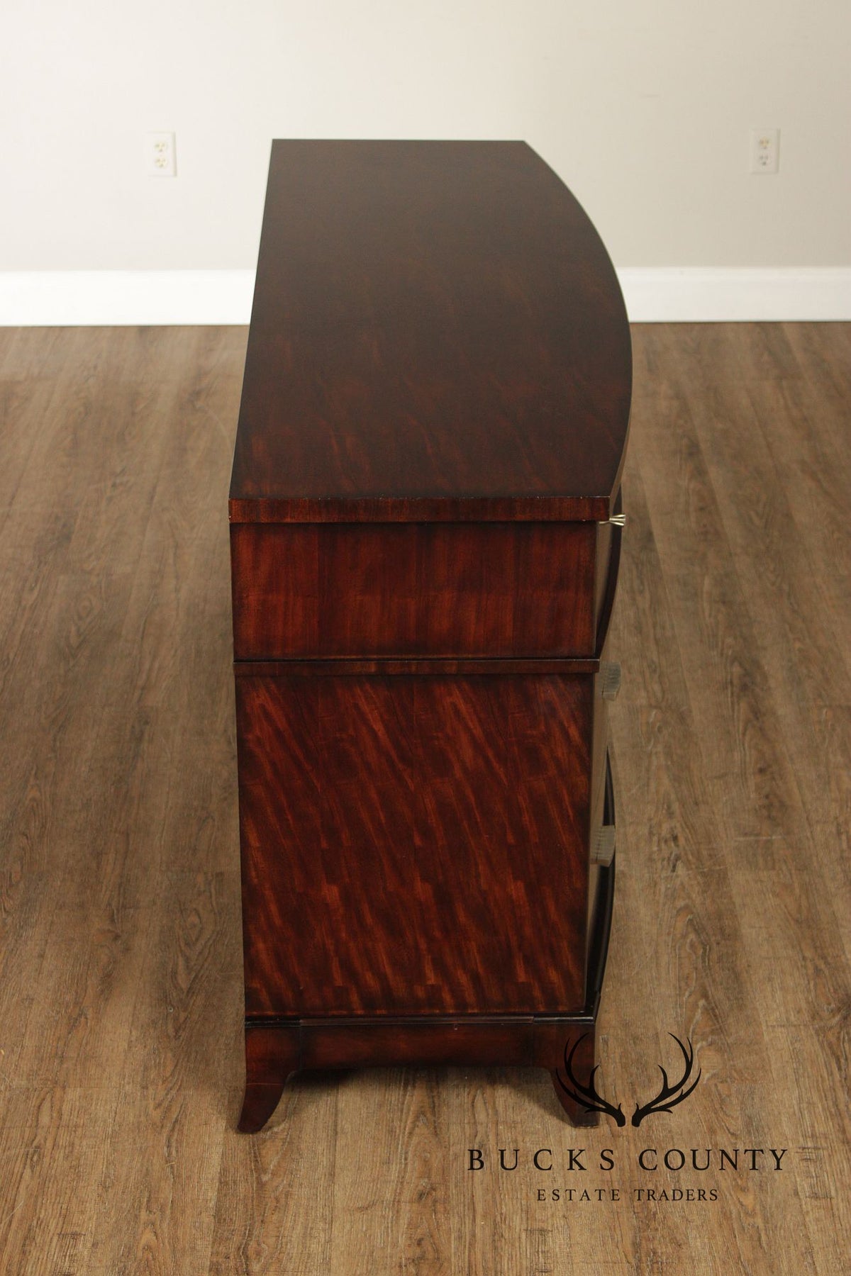 Hickory White Contemporary Bowfront Chest of Drawers