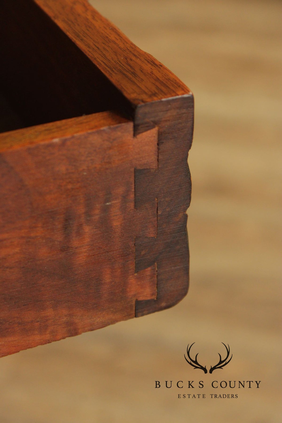 1930 Walnut Carved Pedestal Executive Desk with Pull-Out Writing Slides