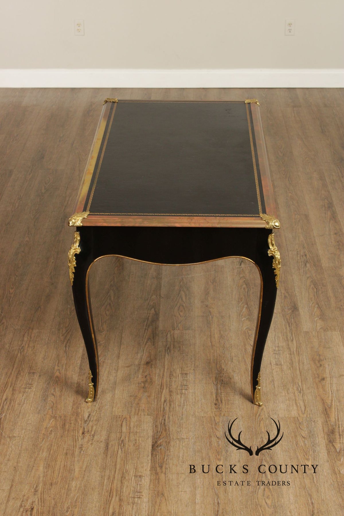 Baker Furniture Napoleon II Style Leather Top Writing Desk