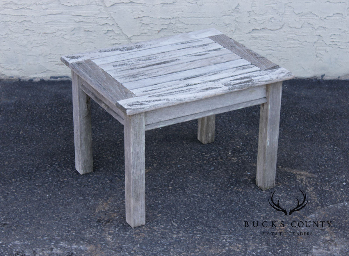 Gloster Pair of Teak Outdoor End Tables