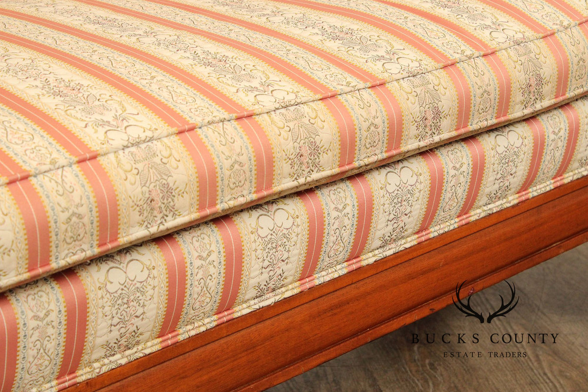 Antique American Empire Style Carved Mahogany Sofa
