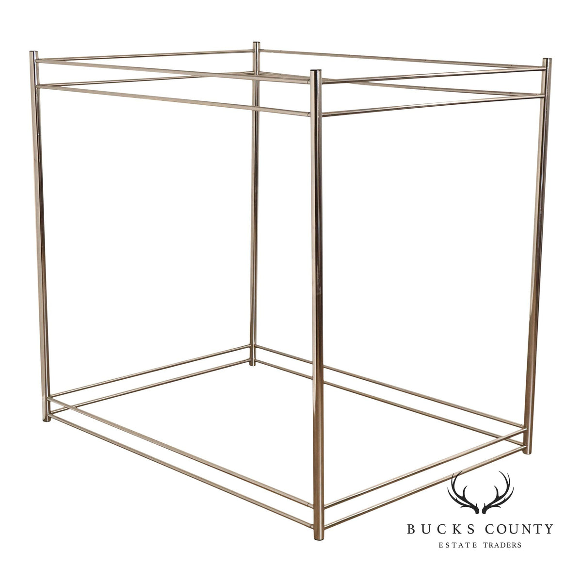 Modern Steel Queen Size Canopy Bedframe