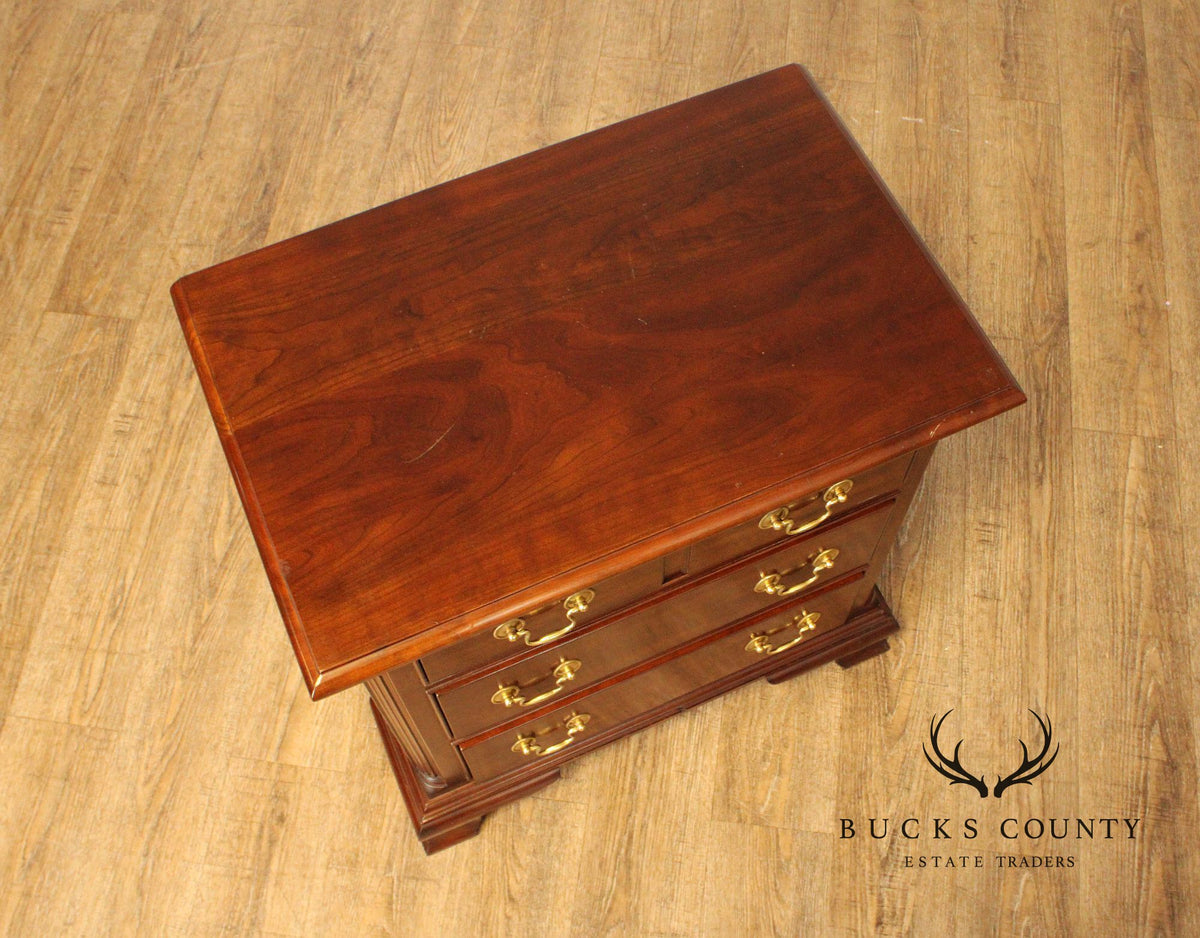 Stickley Chippendale Style Mahogany Nightstand