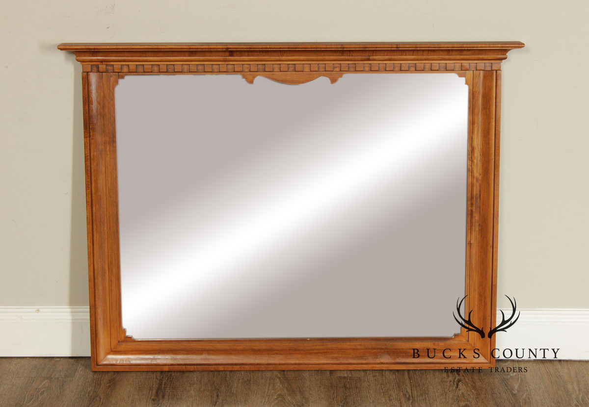 Beals Furniture Colonial Revival Maple Dresser Mirror